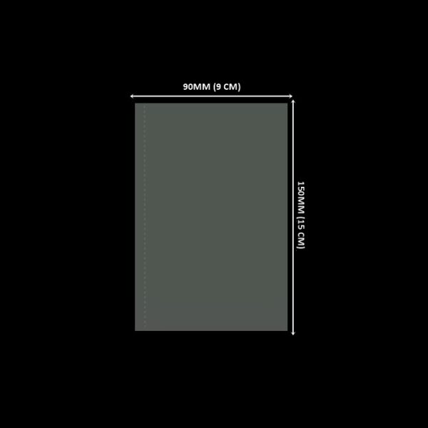 Lacre em PVC Termo Encolhível 90mm X 150mm Cristal - 100 unidades