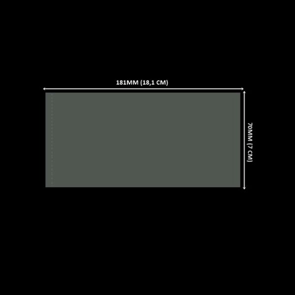 Lacre em PVC Termo Encolhível 181mm x 70mm Cristal - 100 unidades