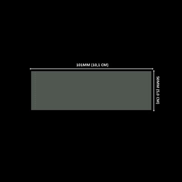 Lacre em PVC Termo Encolhível 101mm X 50mm Cristal - 100 unidades