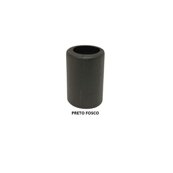 Cápsulas Abertas em PVC Termo Encolhível 33mm X 40mm Preto Fosco – 100 unidades