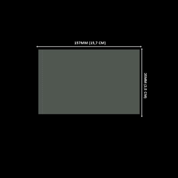 Lacre em PVC Termo Encolhível 157mm X 35mm Cristal - 1.000 unidades