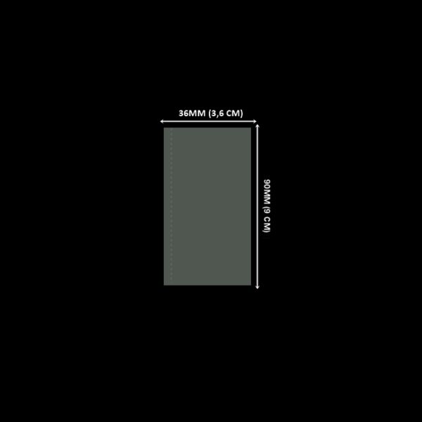 Lacre de PVC Termo Encolhível 36mm X 90mm Cristal – 100 unidades