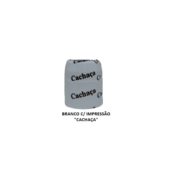 Cápsulas Fechadas em PVC Termo Encolhível  34mm X 40mm Branco c/ Impressão - 1.000 unidades