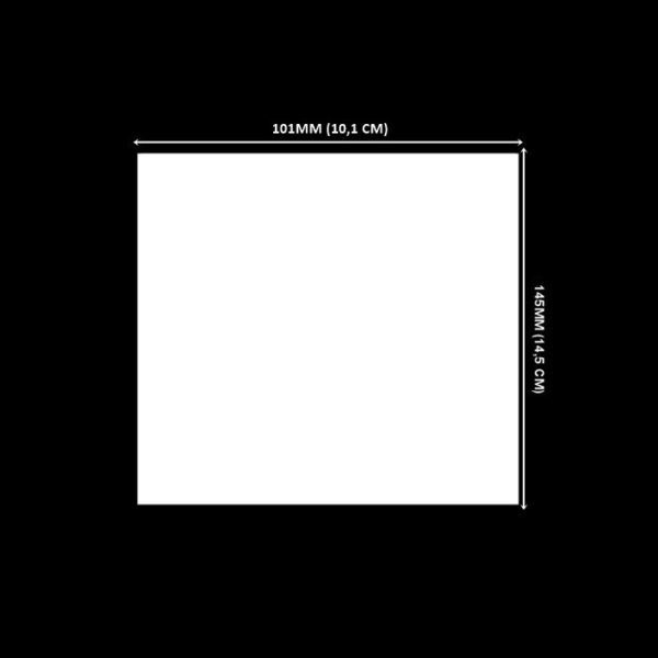 Lacre em PVC Termo Encolhível 101mm X 145mm Branco - 1.000 unidades