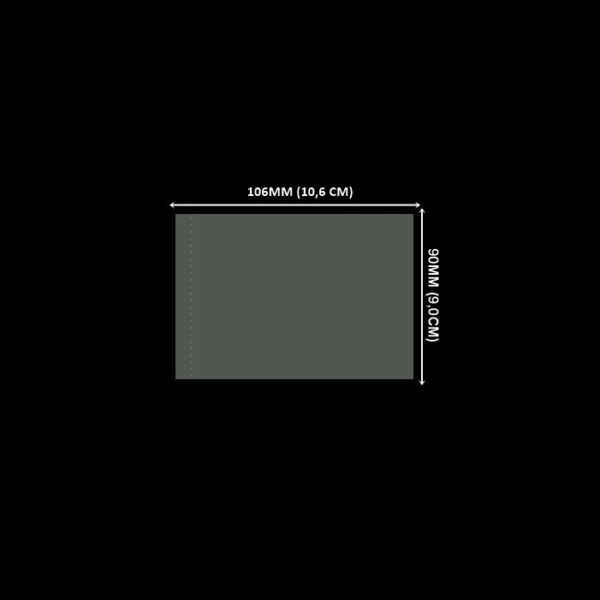 Lacre em PVC Termo Encolhível 90mm X 106mm Cristal - 1.000 unidades