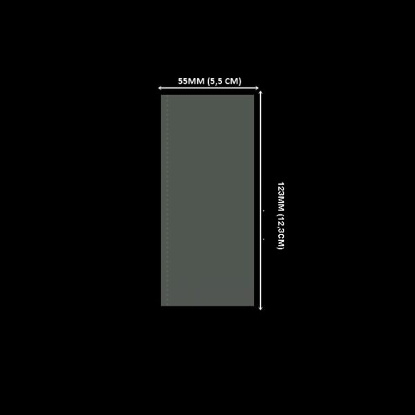 Lacre em PVC Termo Encolhível 55mm X 123mm Cristal - 3.000 unidades