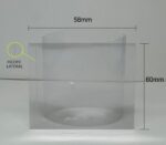 Lacre em PVC Termo Encolhível 58mm X 60mm Cristal - 100 unidades