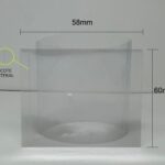 Lacre em PVC Termo Encolhível 58mm X 60mm Cristal - 100 unidades