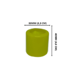 Cápsulas Abertas em PVC Termo Encolhível 33mm X 40mm Amarelo – 5.000 unidades