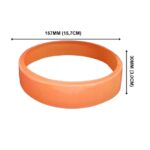Cápsulas Abertas em PVC Termo Encolhível 157mm X 30mm Laranja - 1.000 unidades