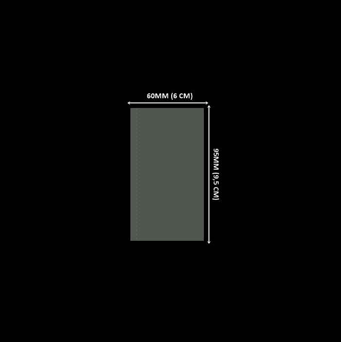 LACRE 60 X 95 - CRISTAL Lacre em PVC Termo Encolhível 60mm X 95mm Cristal - 2.000 unidades - Imagem 1
