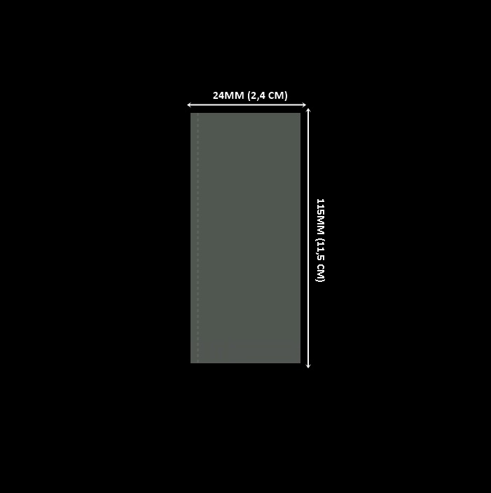 LACRE 24 X 115 - CRISTAL Lacre em PVC Termo Encolhível 24mm X 115mm Cristal - 100 unidades - Imagem 1