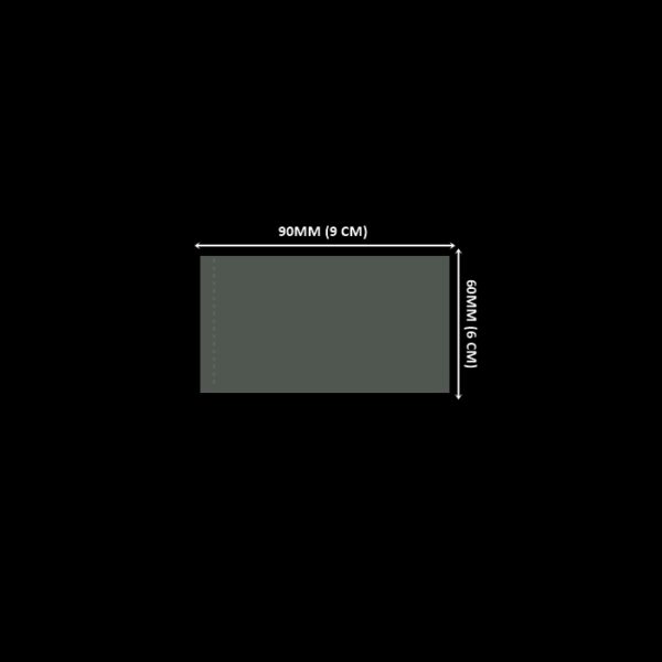 Lacre em PVC Termo Encolhível 90mm X 60mm Cristal - 200 unidades