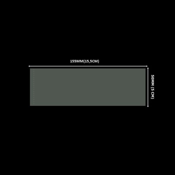 Lacre em PVC Termo Encolhível 155mm X 50mm Cristal - 300 unidades