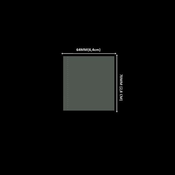 Lacres em PVC Termo Encolhível 64mm X 70mm - Cristal 2.000 Unidades