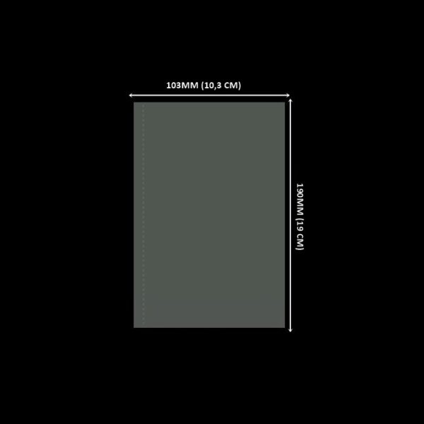 Lacre em PVC Termo Encolhível 103mm X 190mm Cristal - 300 unidades