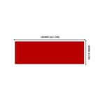Lacre em PVC Termo Encolhível 181mm x 40mm Vermelho - 100 unidades