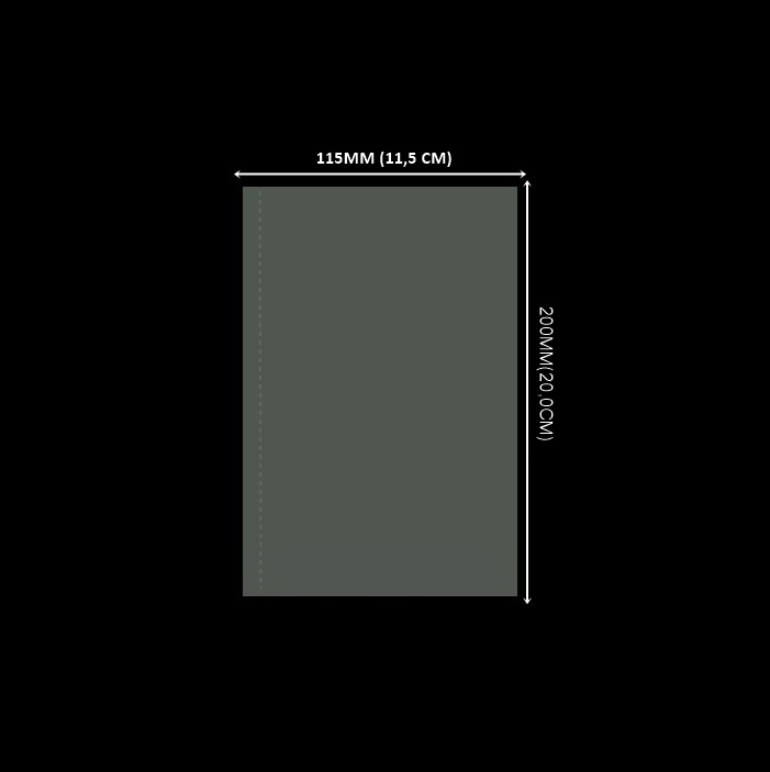 LACRE 115 X 200 - CRISTAL Lacre de PVC Termo Encolhível 115mm X 200mm Cristal - 200 unidades - Imagem 1