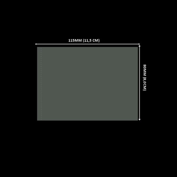 Lacre em PVC Termo Encolhível 115mm X 80mm Cristal - 1000 unidades