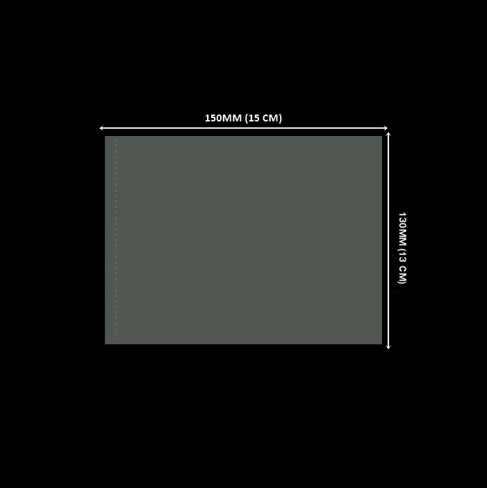 LACRE 150 X 130 - CRISTAL Lacre em PVC Termo Encolhível 150mm X 130mm Cristal - 100 unidades - Imagem 1