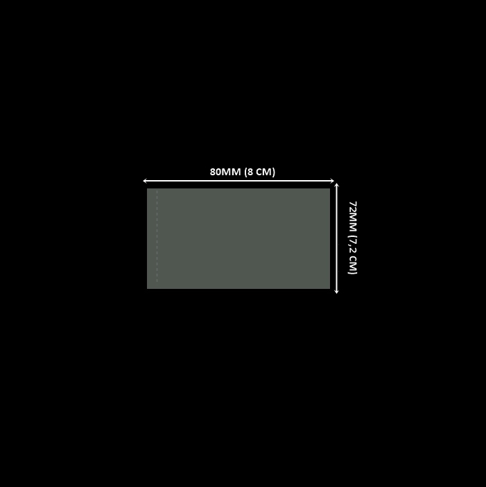 LACRE 80 X 72 - CRISTAL Lacre em PVC Termo Encolhível 80mm X 72mm - 100 unidades - Imagem 1