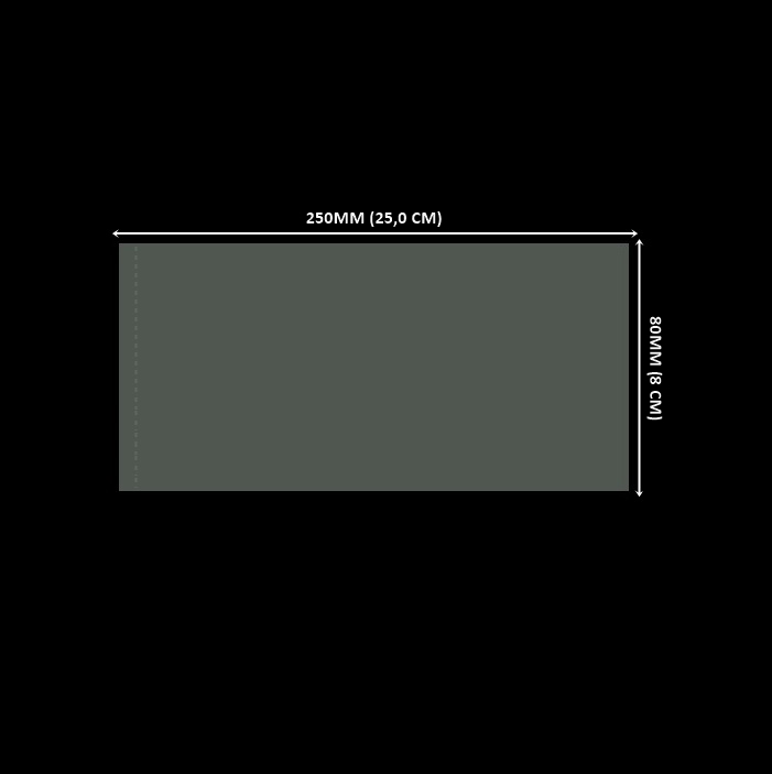 LACRE 250 X 80 - CRISTAL Lacre em PVC Termo Encolhível 250mm X 80mm Cristal - 1.000 unidades - Imagem 1