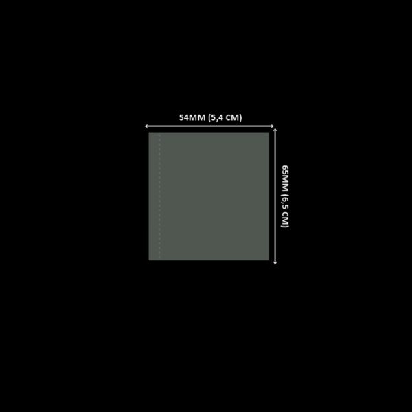 Lacre em PVC Termo Encolhível 54mm X 65mm Cristal - 1.000 unidades