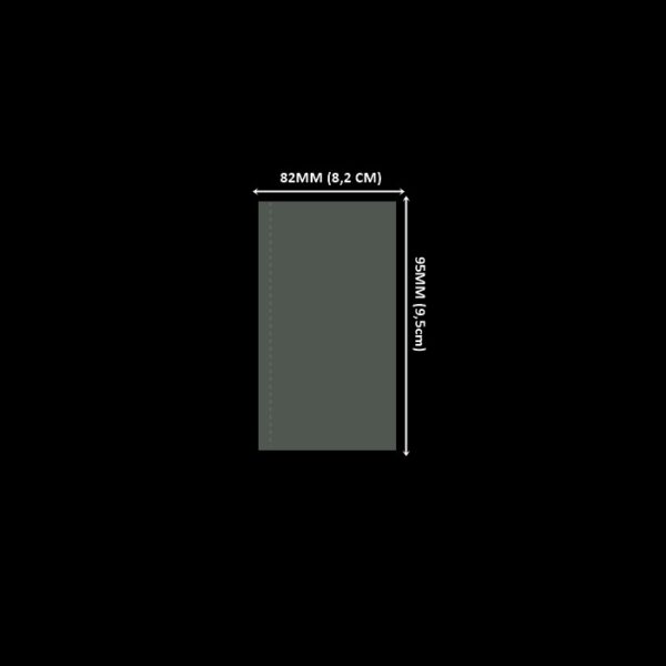 Lacre em PVC Termo Encolhível 82mm X 95mm Cristal - 1.000 unidades