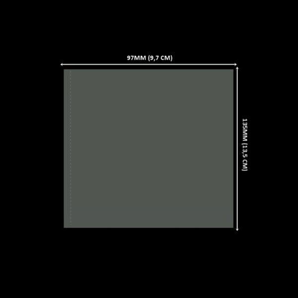 Lacre em PVC Termo Encolhível 97mm X 135mm Cristal - 500 unidades