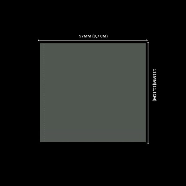 Lacre em PVC Termo Encolhível 97mm X 111mm Cristal - 1.000 unidades