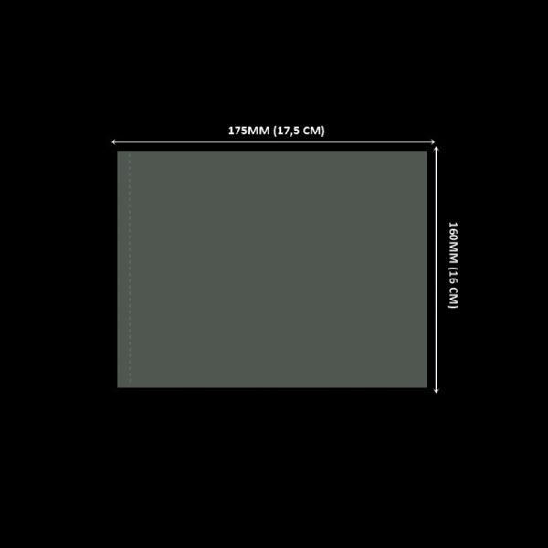 Lacre em PVC Termo Encolhível 175mm X 160mm Cristal - 100 unidades